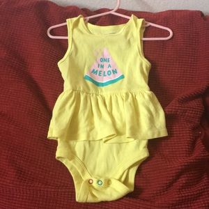 Baby Girl “One in a Melon” Peplum Shirt